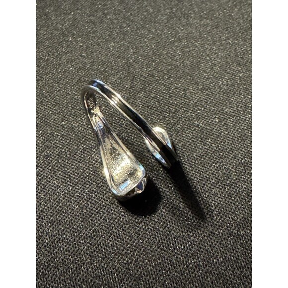 Size 6.5 Sterling Silver Bypass Ring - Picture 4 of 4